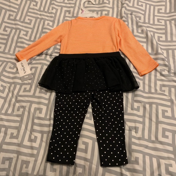 🎃 Carter’s Baby Girls Size 9 months Halloween New NWT 2 piece set - Picture 5 of 8